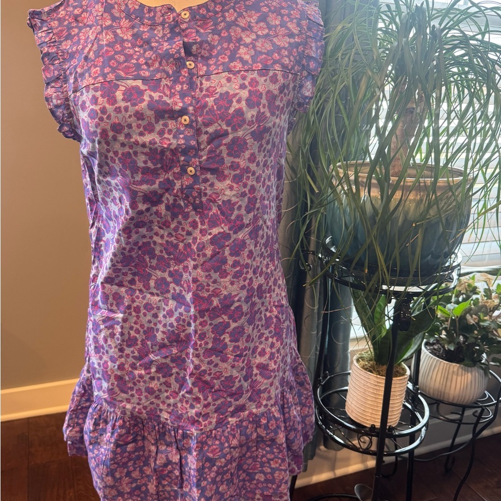 Vineyard Vines Purple Floral Mini Dress